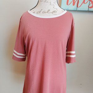 Gigi - Dusty Pink & Cream shirt